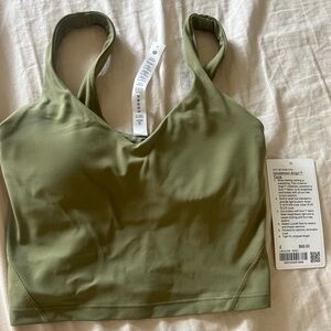 NWT Lululemon Align Tank in Olive green.
